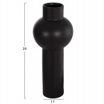 ΕΠΙΤΡΑΠΕΖΙΟ ΚΕΡΑΜΙΚΟ ΔΙΑΚΟΣΜΗΤΙΚΟ SCEPTER HM4604.02 ΜΑΥΡΟ ΜΑΤ Φ17x39Υεκ