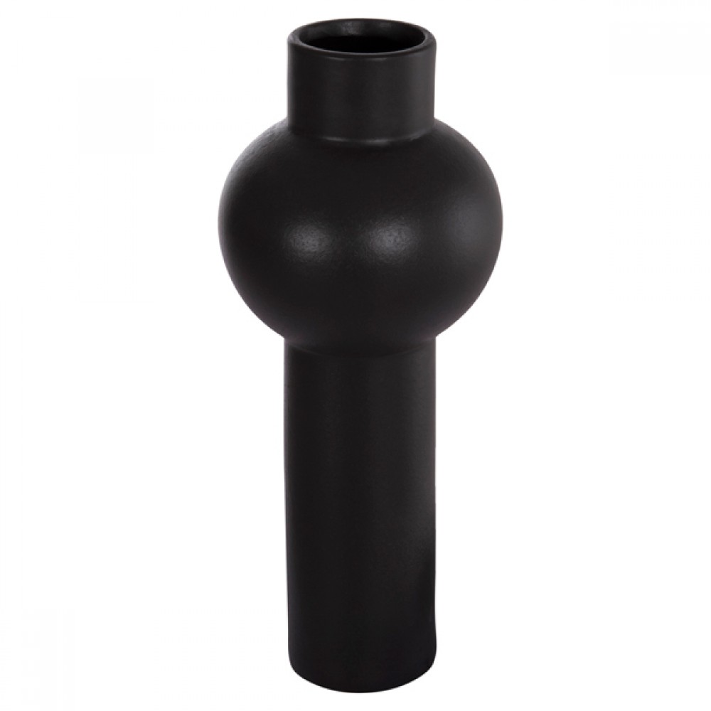 ΕΠΙΤΡΑΠΕΖΙΟ ΚΕΡΑΜΙΚΟ ΔΙΑΚΟΣΜΗΤΙΚΟ SCEPTER HM4604.02 ΜΑΥΡΟ ΜΑΤ Φ17x39Υεκ