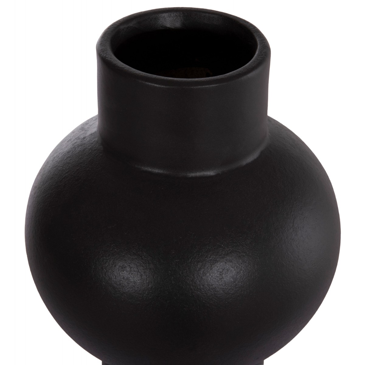 ΕΠΙΤΡΑΠΕΖΙΟ ΚΕΡΑΜΙΚΟ ΔΙΑΚΟΣΜΗΤΙΚΟ SCEPTER HM4604.02 ΜΑΥΡΟ ΜΑΤ Φ17x39Υεκ