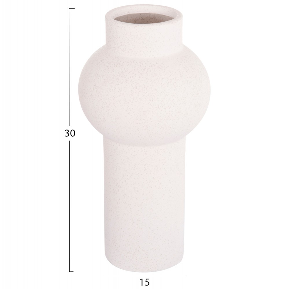 ΕΠΙΤΡΑΠΕΖΙΟ ΚΕΡΑΜΙΚΟ ΔΙΑΚΟΣΜΗΤΙΚΟ SCEPTER HM4605.01 ΥΠΟΛΕΥΚΟ ΚΡΥΣΤΑΛΛΙΚΟ Φ15x30Υεκ