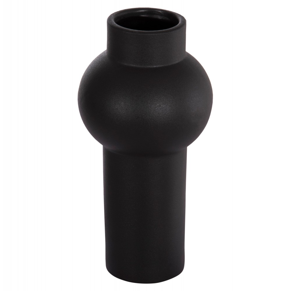 ΕΠΙΤΡΑΠΕΖΙΟ ΚΕΡΑΜΙΚΟ ΔΙΑΚΟΣΜΗΤΙΚΟ SCEPTER HM4605.02 ΜΑΥΡΟ ΜΑΤ Φ15x30Υ εκ.