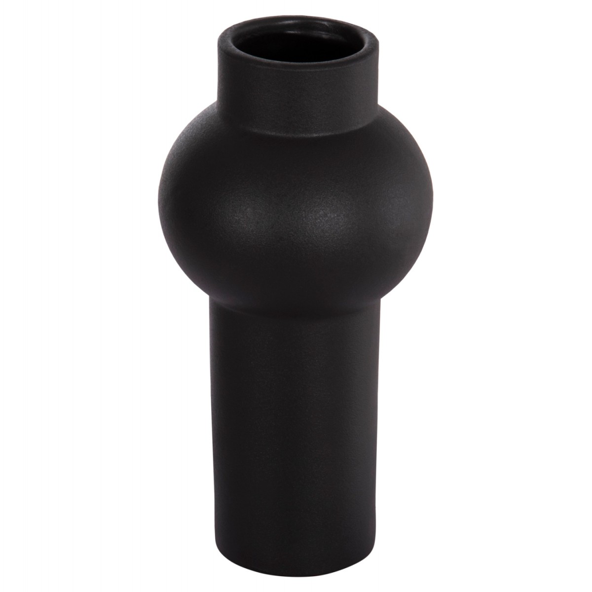 ΕΠΙΤΡΑΠΕΖΙΟ ΚΕΡΑΜΙΚΟ ΔΙΑΚΟΣΜΗΤΙΚΟ SCEPTER HM4605.02 ΜΑΥΡΟ ΜΑΤ Φ15x30Υ εκ.