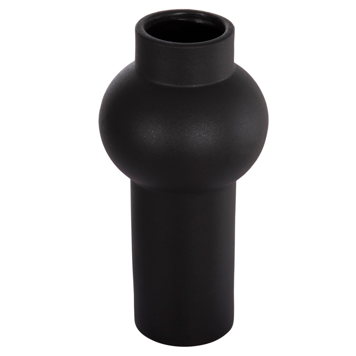 ΕΠΙΤΡΑΠΕΖΙΟ ΚΕΡΑΜΙΚΟ ΔΙΑΚΟΣΜΗΤΙΚΟ SCEPTER HM4605.02 ΜΑΥΡΟ ΜΑΤ Φ15x30Υ εκ.