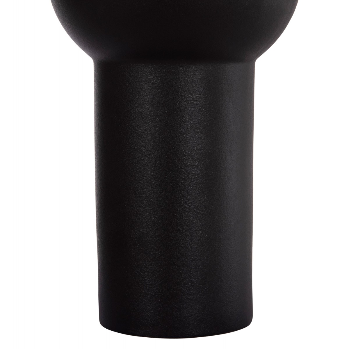 ΕΠΙΤΡΑΠΕΖΙΟ ΚΕΡΑΜΙΚΟ ΔΙΑΚΟΣΜΗΤΙΚΟ SCEPTER HM4605.02 ΜΑΥΡΟ ΜΑΤ Φ15x30Υ εκ.