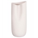 ΕΠΙΤΡΑΠΕΖΙΟ ΚΕΡΑΜΙΚΟ ΔΙΑΚΟΣΜΗΤΙΚΟ GLAΖΕ HM4606.01 ΚΡΥΣΤΑΛΛΙΚΟ ΥΠΟΛΕΥΚΟ 17x16,5x37Υεκ