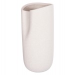 ΕΠΙΤΡΑΠΕΖΙΟ ΚΕΡΑΜΙΚΟ ΔΙΑΚΟΣΜΗΤΙΚΟ GLAΖΕ HM4606.01 ΚΡΥΣΤΑΛΛΙΚΟ ΥΠΟΛΕΥΚΟ 17x16,5x37Υεκ