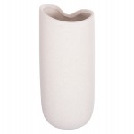 ΕΠΙΤΡΑΠΕΖΙΟ ΚΕΡΑΜΙΚΟ ΔΙΑΚΟΣΜΗΤΙΚΟ GLAΖΕ HM4606.01 ΚΡΥΣΤΑΛΛΙΚΟ ΥΠΟΛΕΥΚΟ 17x16,5x37Υεκ