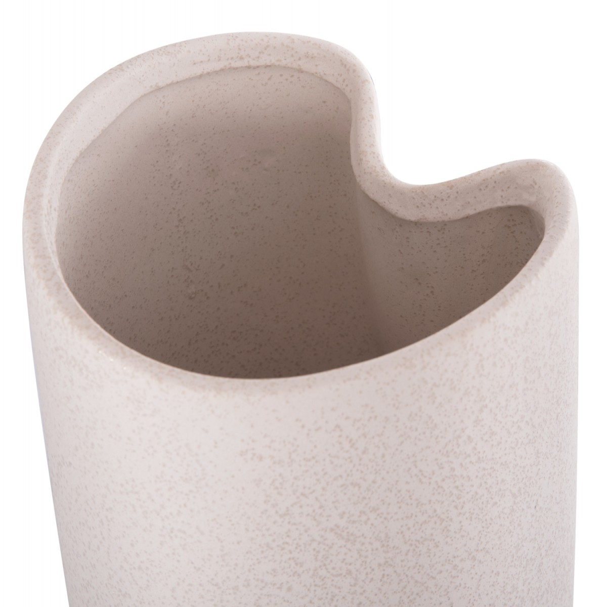 ΕΠΙΤΡΑΠΕΖΙΟ ΚΕΡΑΜΙΚΟ ΔΙΑΚΟΣΜΗΤΙΚΟ GLAΖΕ HM4606.01 ΚΡΥΣΤΑΛΛΙΚΟ ΥΠΟΛΕΥΚΟ 17x16,5x37Υεκ