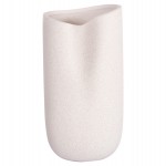 ΕΠΙΤΡΑΠΕΖΙΟ ΚΕΡΑΜΙΚΟ ΔΙΑΚΟΣΜΗΤΙΚΟ GLAΖΕ HM4607.01 ΥΠΟΛΕΥΚΟ ΚΡΥΣΤΑΛΛΙΚΟ 15x15x30Υεκ