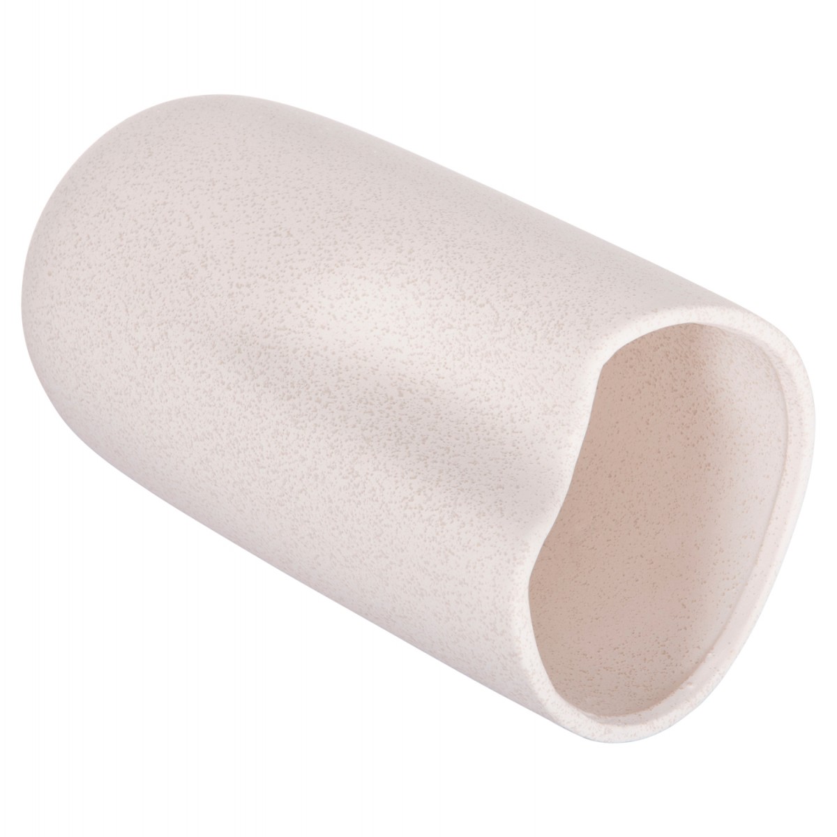 ΕΠΙΤΡΑΠΕΖΙΟ ΚΕΡΑΜΙΚΟ ΔΙΑΚΟΣΜΗΤΙΚΟ GLAΖΕ HM4607.01 ΥΠΟΛΕΥΚΟ ΚΡΥΣΤΑΛΛΙΚΟ 15x15x30Υεκ