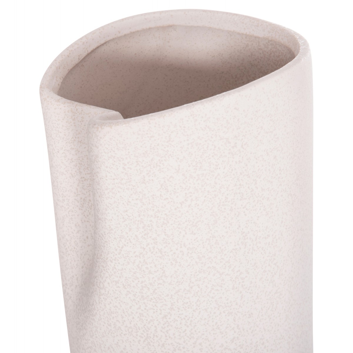 ΕΠΙΤΡΑΠΕΖΙΟ ΚΕΡΑΜΙΚΟ ΔΙΑΚΟΣΜΗΤΙΚΟ GLAΖΕ HM4607.01 ΥΠΟΛΕΥΚΟ ΚΡΥΣΤΑΛΛΙΚΟ 15x15x30Υεκ