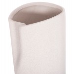 ΕΠΙΤΡΑΠΕΖΙΟ ΚΕΡΑΜΙΚΟ ΔΙΑΚΟΣΜΗΤΙΚΟ GLAΖΕ HM4607.01 ΥΠΟΛΕΥΚΟ ΚΡΥΣΤΑΛΛΙΚΟ 15x15x30Υεκ