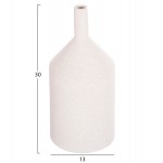 ΕΠΙΤΡΑΠΕΖΙΟ ΚΕΡΑΜΙΚΟ ΔΙΑΚΟΣΜΗΤΙΚΟ GALAD HM4608.01 ΚΡΥΣΤΑΛΛΙΚΟ ΥΠΟΛΕΥΚΟ Φ13x30Υεκ