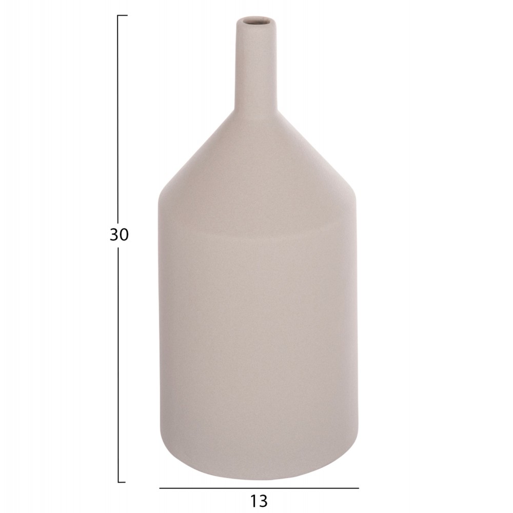 ΕΠΙΤΡΑΠΕΖΙΟ ΚΕΡΑΜΙΚΟ ΔΙΑΚΟΣΜΗΤΙΚΟ GALAD HM4608.03 ΓΚΡΙ ΜΑΤ Φ13x30Υεκ