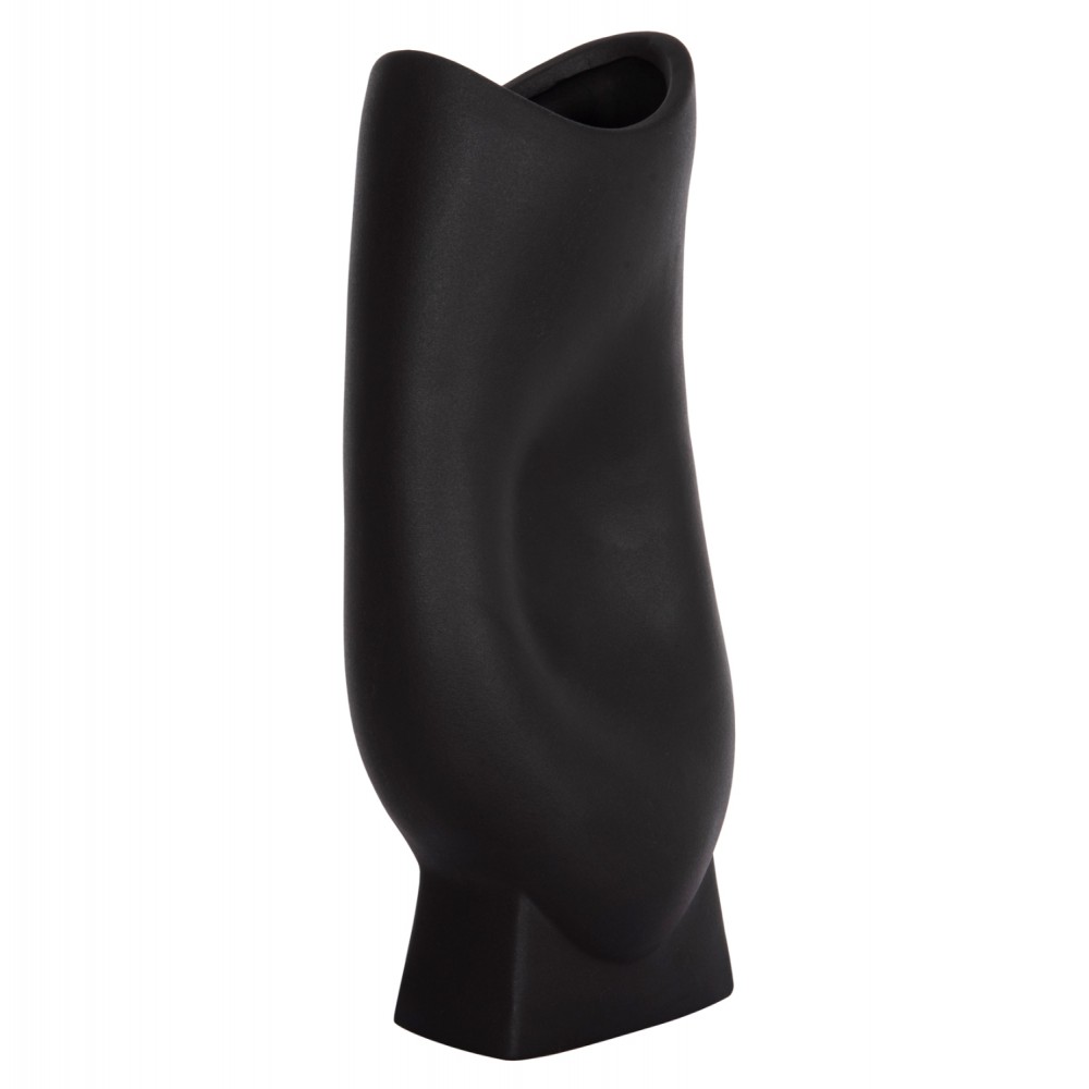 ΕΠΙΤΡΑΠΕΖΙΟ ΚΕΡΑΜΙΚΟ ΔΙΑΚΟΣΜΗΤΙΚΟ ΣΕΙΡΑ GLAΖΕ HM4609.02 ΜΑΥΡΟ ΜΑΤ 16.5x11x38Υεκ