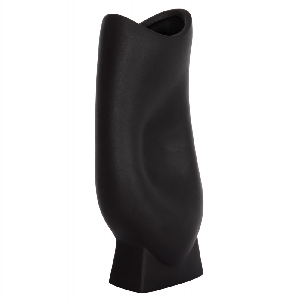 ΕΠΙΤΡΑΠΕΖΙΟ ΚΕΡΑΜΙΚΟ ΔΙΑΚΟΣΜΗΤΙΚΟ ΣΕΙΡΑ GLAΖΕ HM4609.02 ΜΑΥΡΟ ΜΑΤ 16.5x11x38Υεκ