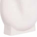 ΕΠΙΤΡΑΠΕΖΙΟ ΚΕΡΑΜΙΚΟ ΔΙΑΚΟΣΜΗΤΙΚΟ GLAΖΕ HM4610.01 ΥΠΟΛΕΥΚΟ ΚΡΥΣΤΑΛΛΙΚΟ 26x14x25Υεκ