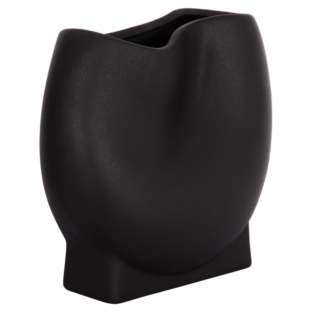 ΕΠΙΤΡΑΠΕΖΙΟ ΚΕΡΑΜΙΚΟ ΔΙΑΚΟΣΜΗΤΙΚΟ GLAΖΕ HM4610.02 ΜΑΥΡΟ ΜΑΤ 26x14x25Υεκ