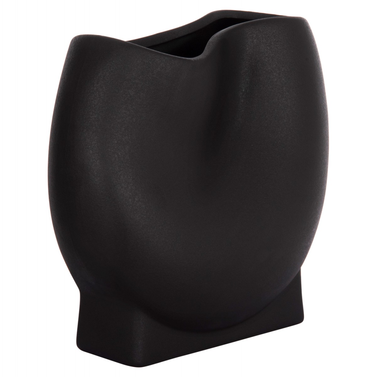 ΕΠΙΤΡΑΠΕΖΙΟ ΚΕΡΑΜΙΚΟ ΔΙΑΚΟΣΜΗΤΙΚΟ GLAΖΕ HM4610.02 ΜΑΥΡΟ ΜΑΤ 26x14x25Υεκ