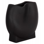 ΕΠΙΤΡΑΠΕΖΙΟ ΚΕΡΑΜΙΚΟ ΔΙΑΚΟΣΜΗΤΙΚΟ GLAΖΕ HM4610.02 ΜΑΥΡΟ ΜΑΤ 26x14x25Υεκ