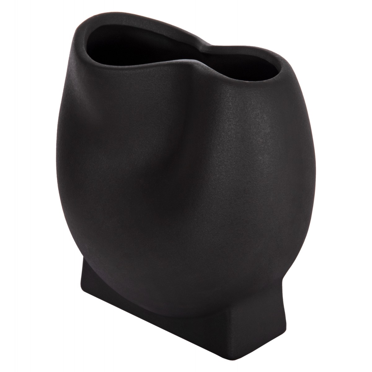 ΕΠΙΤΡΑΠΕΖΙΟ ΚΕΡΑΜΙΚΟ ΔΙΑΚΟΣΜΗΤΙΚΟ GLAΖΕ HM4610.02 ΜΑΥΡΟ ΜΑΤ 26x14x25Υεκ