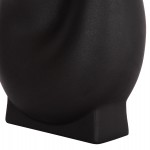 ΕΠΙΤΡΑΠΕΖΙΟ ΚΕΡΑΜΙΚΟ ΔΙΑΚΟΣΜΗΤΙΚΟ GLAΖΕ HM4610.02 ΜΑΥΡΟ ΜΑΤ 26x14x25Υεκ