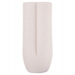 ΕΠΙΤΡΑΠΕΖΙΟ ΚΕΡΑΜΙΚΟ ΔΙΑΚΟΣΜΗΤΙΚΟ GLAΖΕ HM4611.01 ΚΡΥΣΤΑΛΛΙΚΟ ΥΠΟΛΕΥΚΟ Φ14x34Υεκ