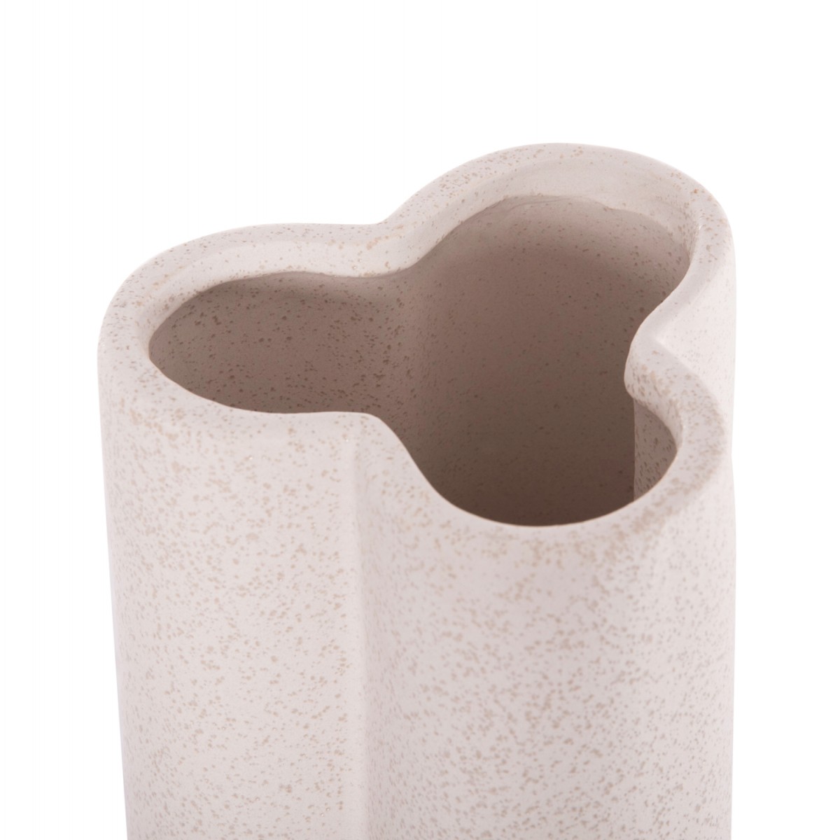 ΕΠΙΤΡΑΠΕΖΙΟ ΚΕΡΑΜΙΚΟ ΔΙΑΚΟΣΜΗΤΙΚΟ GLAΖΕ HM4611.01 ΚΡΥΣΤΑΛΛΙΚΟ ΥΠΟΛΕΥΚΟ Φ14x34Υεκ