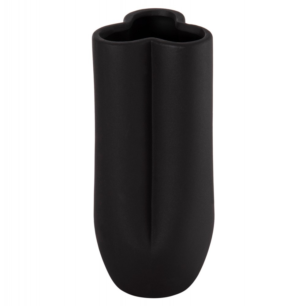 ΕΠΙΤΡΑΠΕΖΙΟ ΚΕΡΑΜΙΚΟ ΔΙΑΚΟΣΜΗΤΙΚΟ GLAΖΕ HM4611.02 ΜΑΥΡΟ ΜΑΤ Φ14x34Υ εκ.