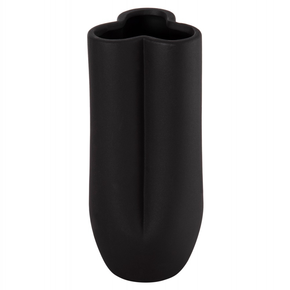 ΕΠΙΤΡΑΠΕΖΙΟ ΚΕΡΑΜΙΚΟ ΔΙΑΚΟΣΜΗΤΙΚΟ GLAΖΕ HM4611.02 ΜΑΥΡΟ ΜΑΤ Φ14x34Υ εκ.