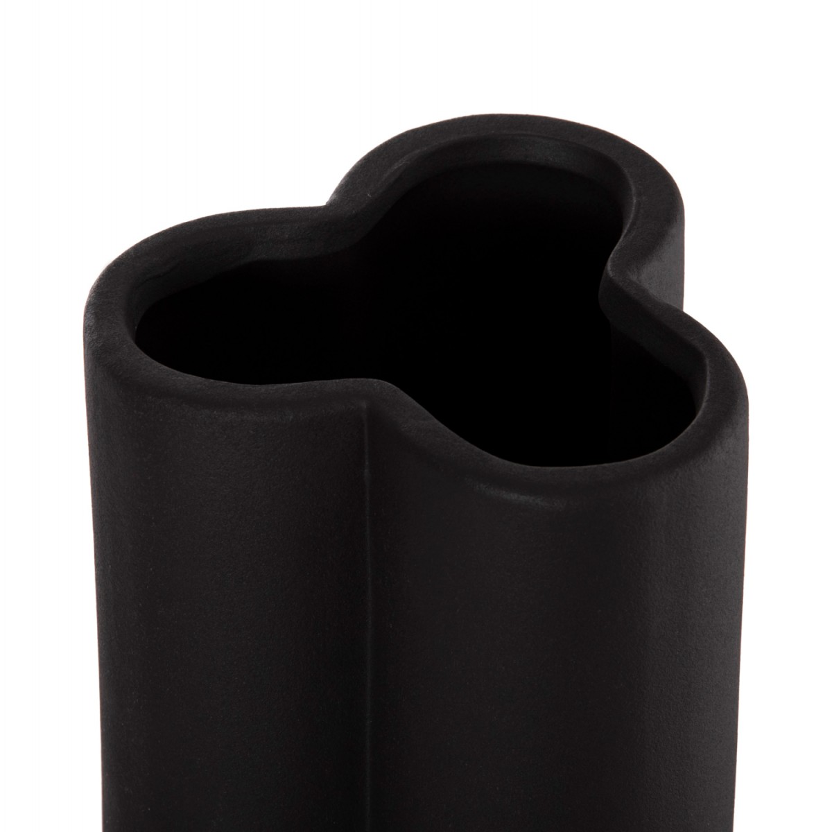 ΕΠΙΤΡΑΠΕΖΙΟ ΚΕΡΑΜΙΚΟ ΔΙΑΚΟΣΜΗΤΙΚΟ GLAΖΕ HM4611.02 ΜΑΥΡΟ ΜΑΤ Φ14x34Υ εκ.