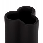 ΕΠΙΤΡΑΠΕΖΙΟ ΚΕΡΑΜΙΚΟ ΔΙΑΚΟΣΜΗΤΙΚΟ GLAΖΕ HM4611.02 ΜΑΥΡΟ ΜΑΤ Φ14x34Υ εκ.