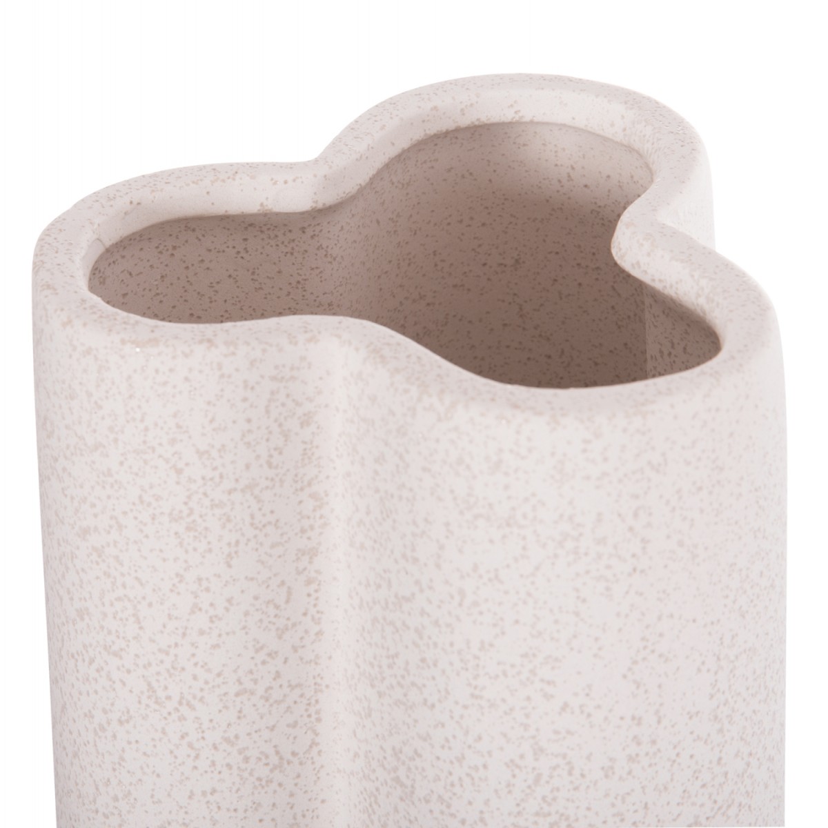 ΕΠΙΤΡΑΠΕΖΙΟ ΚΕΡΑΜΙΚΟ ΔΙΑΚΟΣΜΗΤΙΚΟ GLAΖΕ HM4612.01 ΚΡΥΣΤΑΛΛΙΚΟ ΥΠΟΛΕΥΚΟ Φ14x29Υεκ