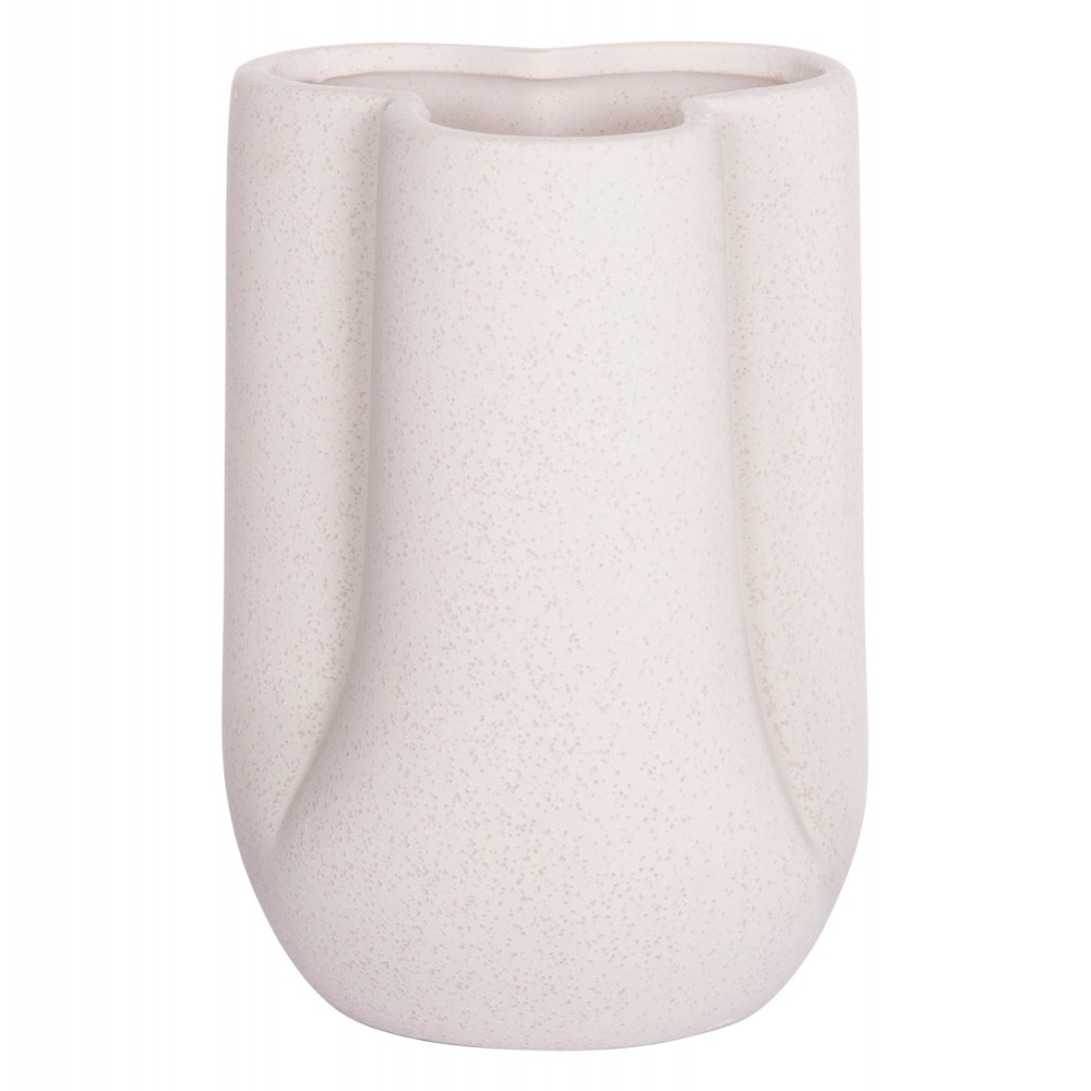 ΕΠΙΤΡΑΠΕΖΙΟ ΚΕΡΑΜΙΚΟ ΔΙΑΚΟΣΜΗΤΙΚΟ GLAΖΕ HM4613.01 ΚΡΥΣΤΑΛΛΙΚΟ ΥΠΟΛΕΥΚΟ Φ16x22Υεκ