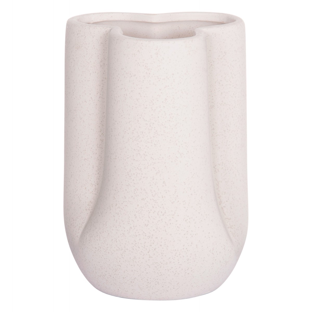 ΕΠΙΤΡΑΠΕΖΙΟ ΚΕΡΑΜΙΚΟ ΔΙΑΚΟΣΜΗΤΙΚΟ GLAΖΕ HM4613.01 ΚΡΥΣΤΑΛΛΙΚΟ ΥΠΟΛΕΥΚΟ Φ16x22Υεκ