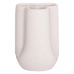 ΕΠΙΤΡΑΠΕΖΙΟ ΚΕΡΑΜΙΚΟ ΔΙΑΚΟΣΜΗΤΙΚΟ GLAΖΕ HM4613.01 ΚΡΥΣΤΑΛΛΙΚΟ ΥΠΟΛΕΥΚΟ Φ16x22Υεκ