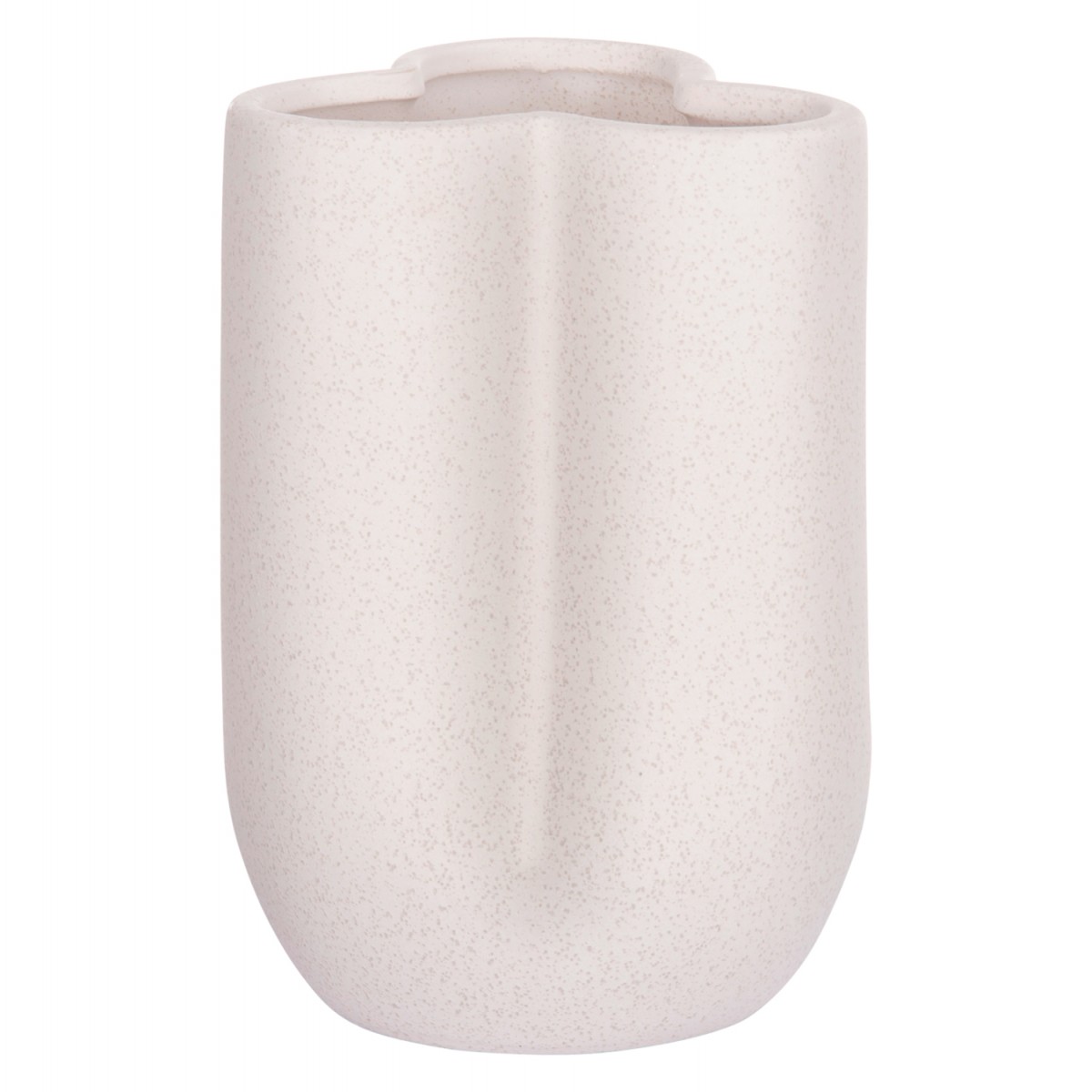 ΕΠΙΤΡΑΠΕΖΙΟ ΚΕΡΑΜΙΚΟ ΔΙΑΚΟΣΜΗΤΙΚΟ GLAΖΕ HM4613.01 ΚΡΥΣΤΑΛΛΙΚΟ ΥΠΟΛΕΥΚΟ Φ16x22Υεκ