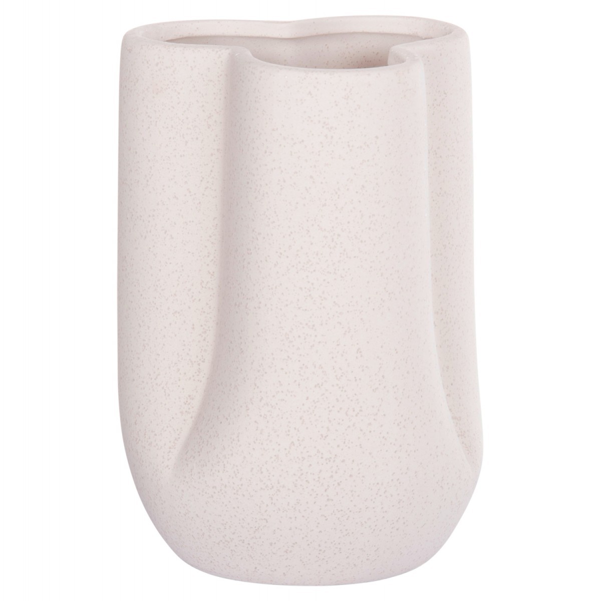 ΕΠΙΤΡΑΠΕΖΙΟ ΚΕΡΑΜΙΚΟ ΔΙΑΚΟΣΜΗΤΙΚΟ GLAΖΕ HM4613.01 ΚΡΥΣΤΑΛΛΙΚΟ ΥΠΟΛΕΥΚΟ Φ16x22Υεκ