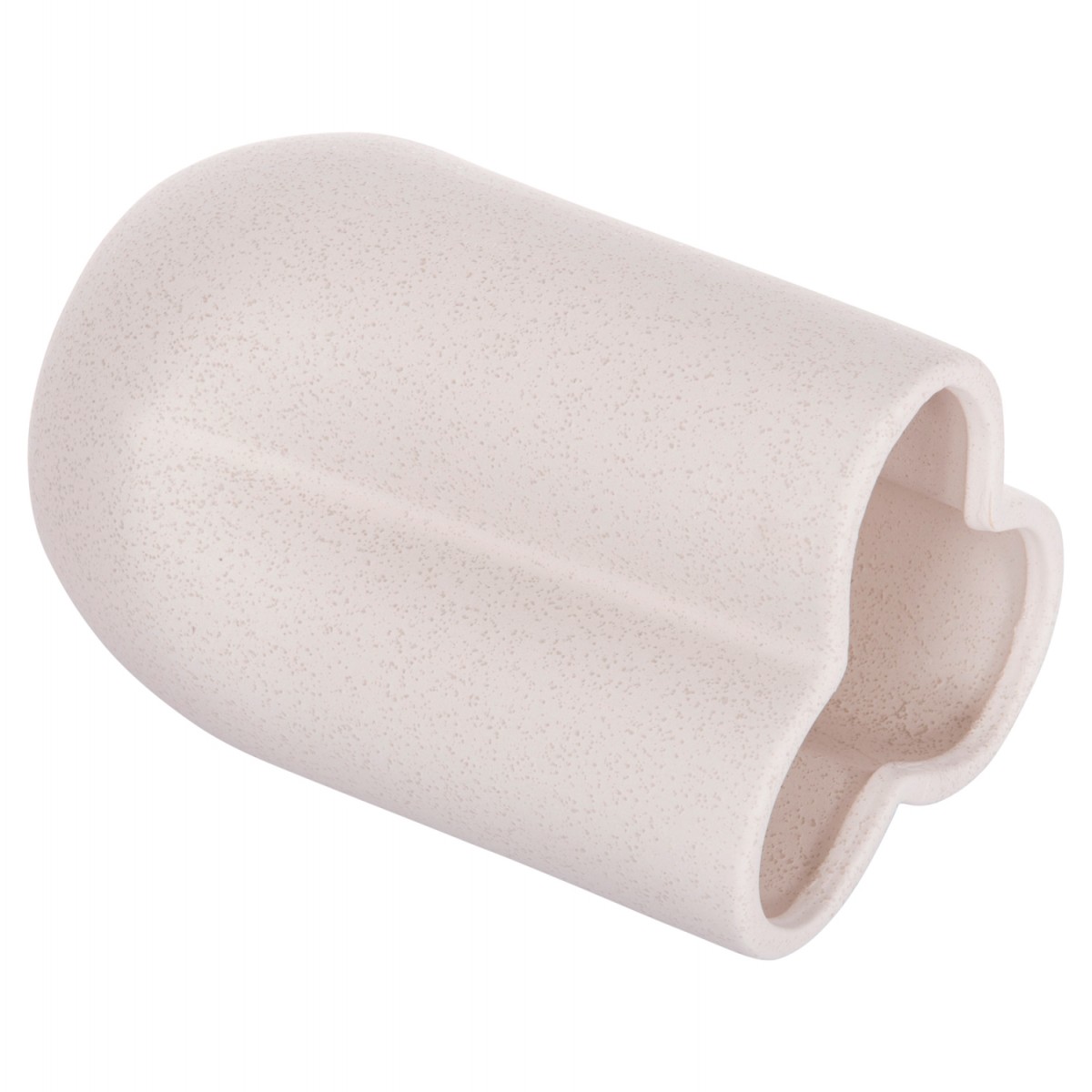 ΕΠΙΤΡΑΠΕΖΙΟ ΚΕΡΑΜΙΚΟ ΔΙΑΚΟΣΜΗΤΙΚΟ GLAΖΕ HM4613.01 ΚΡΥΣΤΑΛΛΙΚΟ ΥΠΟΛΕΥΚΟ Φ16x22Υεκ