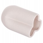 ΕΠΙΤΡΑΠΕΖΙΟ ΚΕΡΑΜΙΚΟ ΔΙΑΚΟΣΜΗΤΙΚΟ GLAΖΕ HM4613.01 ΚΡΥΣΤΑΛΛΙΚΟ ΥΠΟΛΕΥΚΟ Φ16x22Υεκ