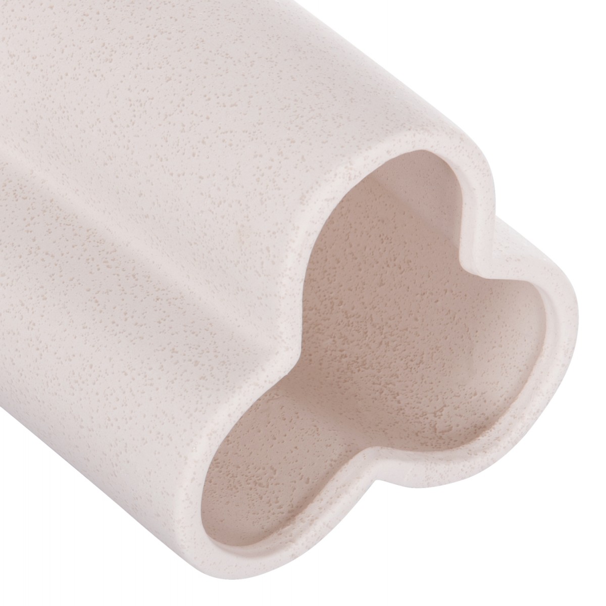 ΕΠΙΤΡΑΠΕΖΙΟ ΚΕΡΑΜΙΚΟ ΔΙΑΚΟΣΜΗΤΙΚΟ GLAΖΕ HM4613.01 ΚΡΥΣΤΑΛΛΙΚΟ ΥΠΟΛΕΥΚΟ Φ16x22Υεκ