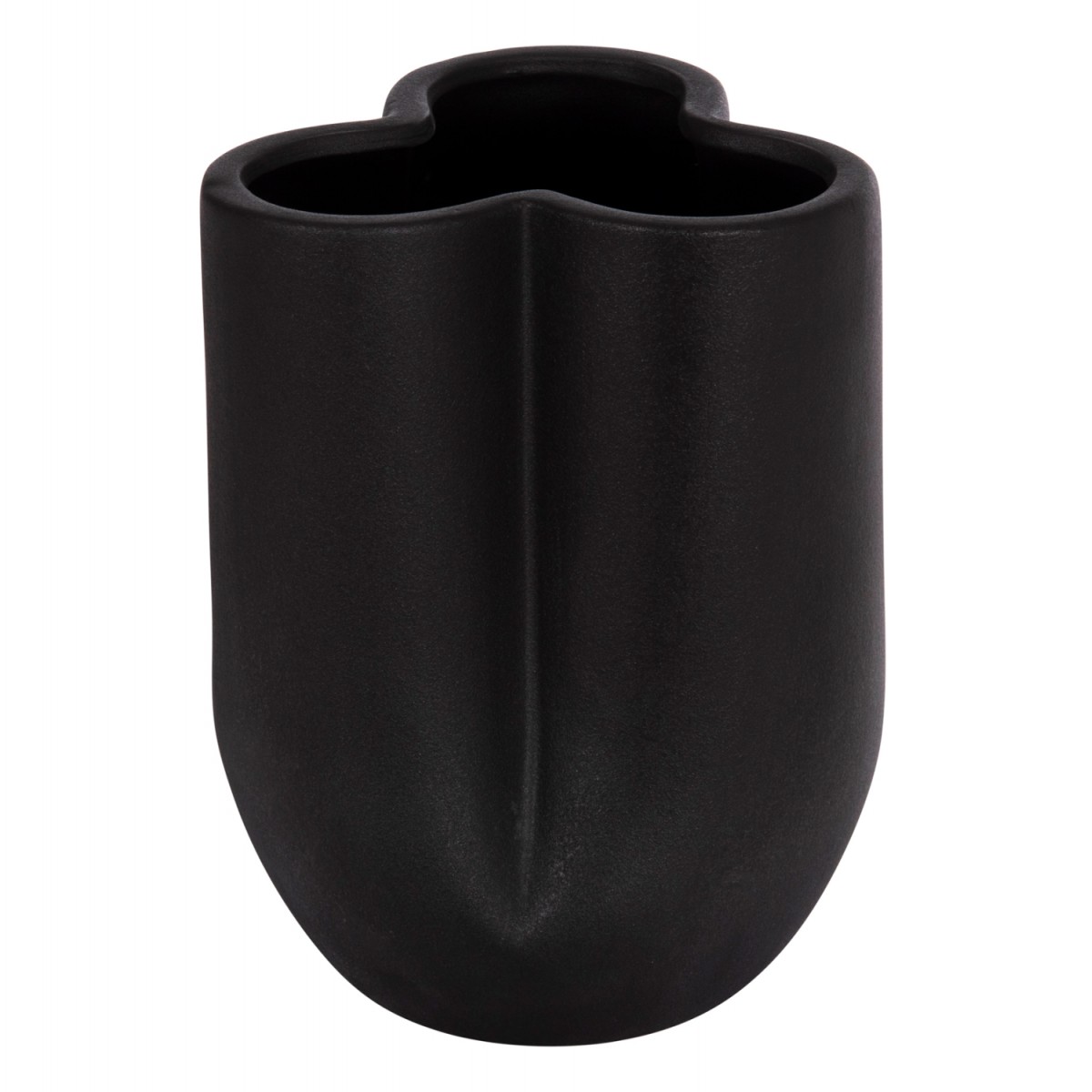 ΕΠΙΤΡΑΠΕΖΙΟ ΚΕΡΑΜΙΚΟ ΔΙΑΚΟΣΜΗΤΙΚΟ GLAΖΕ HM4613.02 ΜΑΥΡΟ ΜΑΤ Φ16x22Υεκ