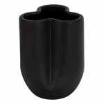 ΕΠΙΤΡΑΠΕΖΙΟ ΚΕΡΑΜΙΚΟ ΔΙΑΚΟΣΜΗΤΙΚΟ GLAΖΕ HM4613.02 ΜΑΥΡΟ ΜΑΤ Φ16x22Υεκ