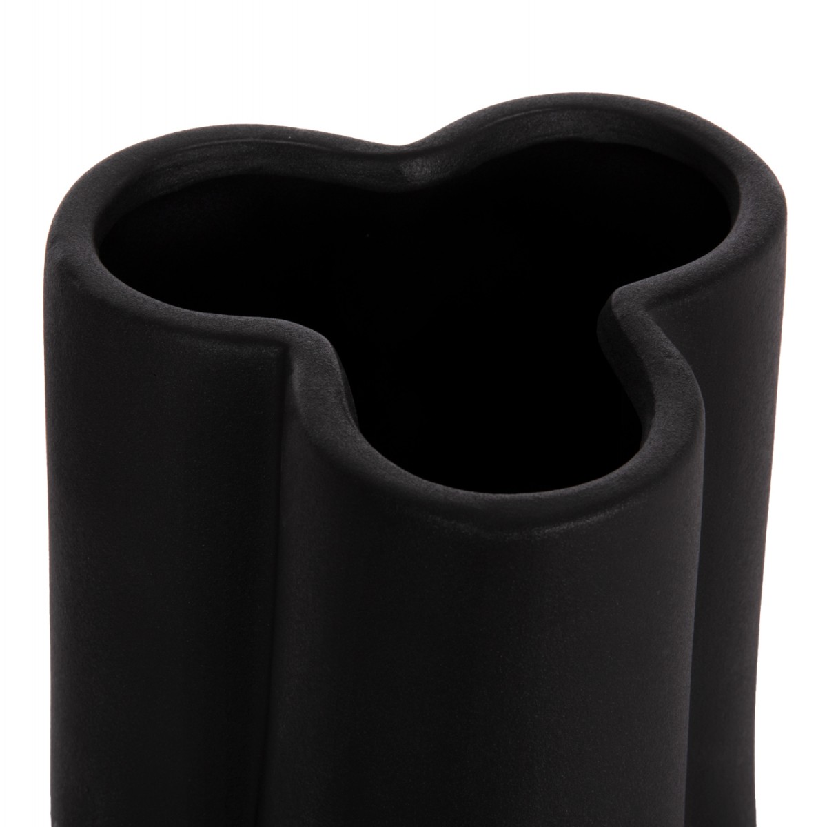 ΕΠΙΤΡΑΠΕΖΙΟ ΚΕΡΑΜΙΚΟ ΔΙΑΚΟΣΜΗΤΙΚΟ GLAΖΕ HM4613.02 ΜΑΥΡΟ ΜΑΤ Φ16x22Υεκ