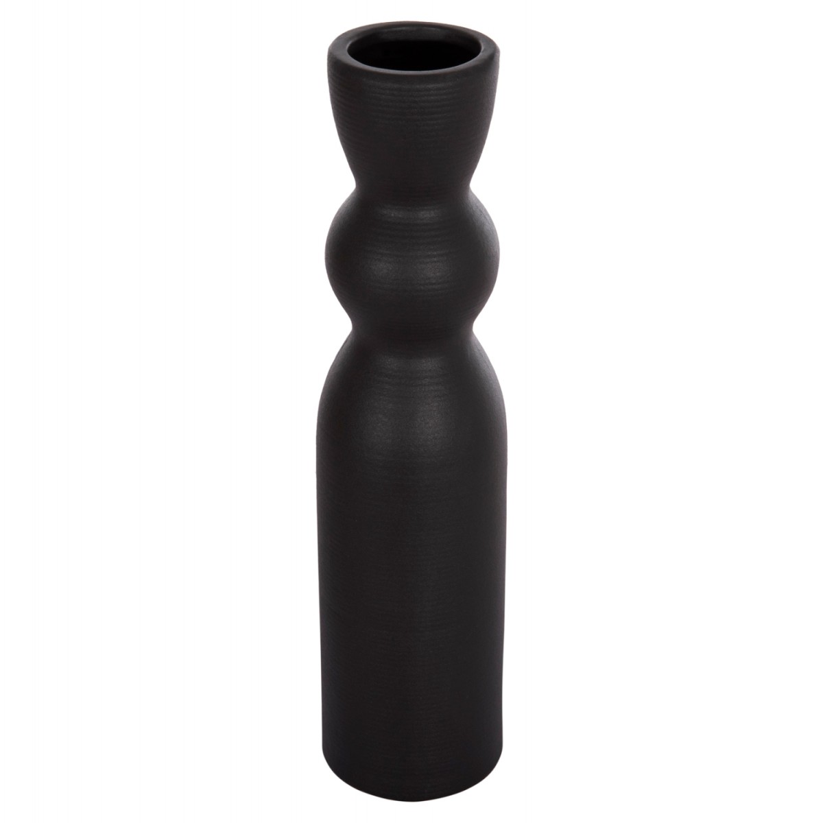 ΕΠΙΤΡΑΠΕΖΙΟ ΚΕΡΑΜΙΚΟ ΔΙΑΚΟΣΜΗΤΙΚΟ SCEPTER HM4614.02 ΜΑΥΡΟ ΜΑΤ Φ8x35Υ εκ.