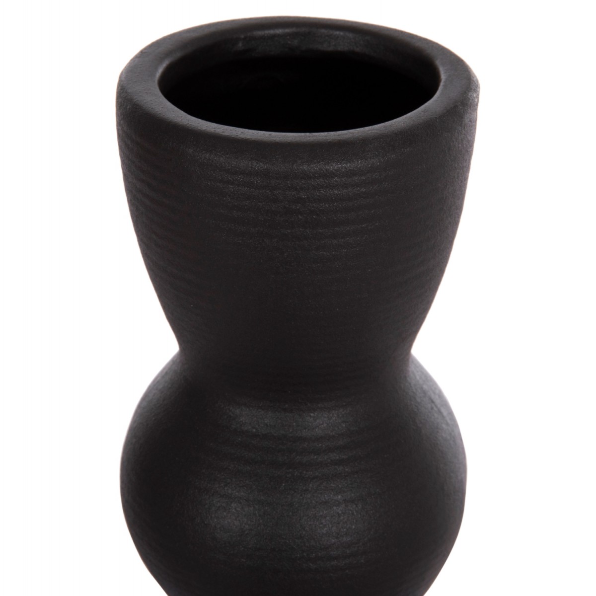 ΕΠΙΤΡΑΠΕΖΙΟ ΚΕΡΑΜΙΚΟ ΔΙΑΚΟΣΜΗΤΙΚΟ SCEPTER HM4614.02 ΜΑΥΡΟ ΜΑΤ Φ8x35Υ εκ.