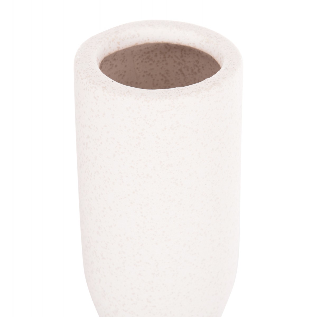 ΕΠΙΤΡΑΠΕΖΙΟ ΚΕΡΑΜΙΚΟ ΔΙΑΚΟΣΜΗΤΙΚΟ SCEPTER HM4615.01 ΚΡΥΣΤΑΛΛΙΚΟ ΥΠΟΛΕΥΚΟ Φ7,5x30,5Υεκ