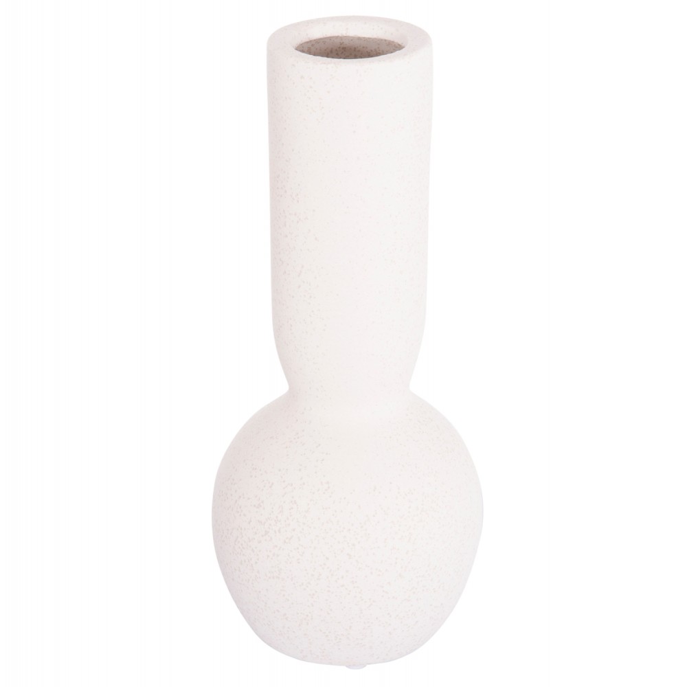 ΕΠΙΤΡΑΠΕΖΙΟ ΚΕΡΑΜΙΚΟ ΔΙΑΚΟΣΜΗΤΙΚΟ GALAD HM4616.01 ΚΡΥΣΤΑΛΛΙΚΟ ΥΠΟΛΕΥΚΟ Φ11x26Υεκ