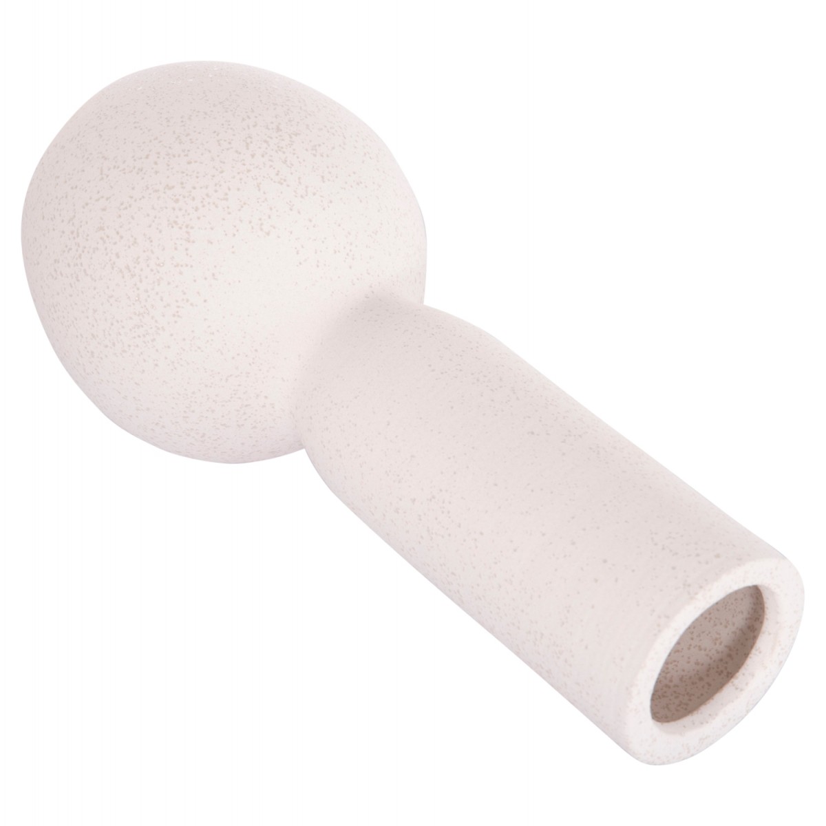 ΕΠΙΤΡΑΠΕΖΙΟ ΚΕΡΑΜΙΚΟ ΔΙΑΚΟΣΜΗΤΙΚΟ GALAD HM4616.01 ΚΡΥΣΤΑΛΛΙΚΟ ΥΠΟΛΕΥΚΟ Φ11x26Υεκ