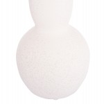 ΕΠΙΤΡΑΠΕΖΙΟ ΚΕΡΑΜΙΚΟ ΔΙΑΚΟΣΜΗΤΙΚΟ GALAD HM4616.01 ΚΡΥΣΤΑΛΛΙΚΟ ΥΠΟΛΕΥΚΟ Φ11x26Υεκ